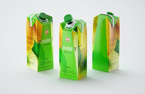 Water glass bottle 750ml packaging 3D model pack