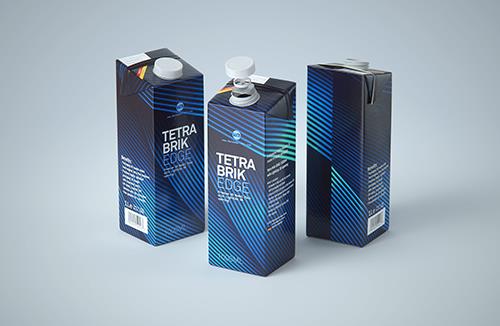 Tetra Pack Recart 200ml Premium carton packaging 3D model pak