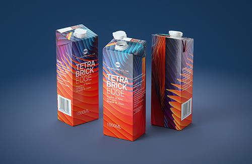 Milky-Wilky - packaging 3d model of a bottle for a milk