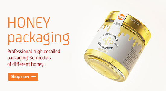 HONEY Packaging 3D models for Download