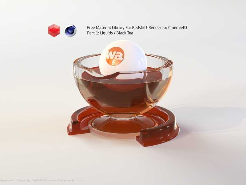 Free Redshift Material Pack/Library for Cinema 4D - Part 1 - Liquids