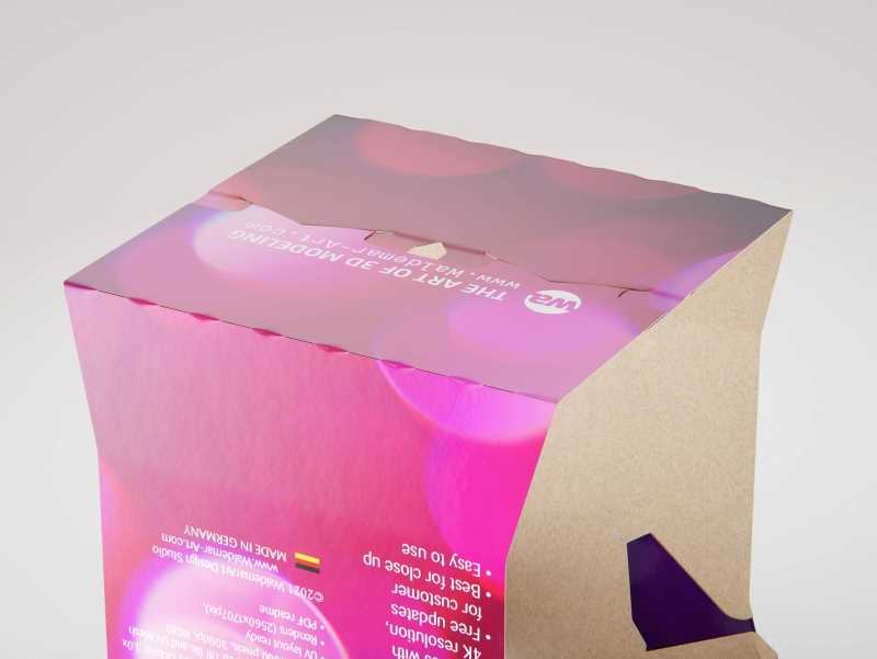 Carton Pack for four (x4) Tetra Prisma EDGE 250ml packaging 3d model pak