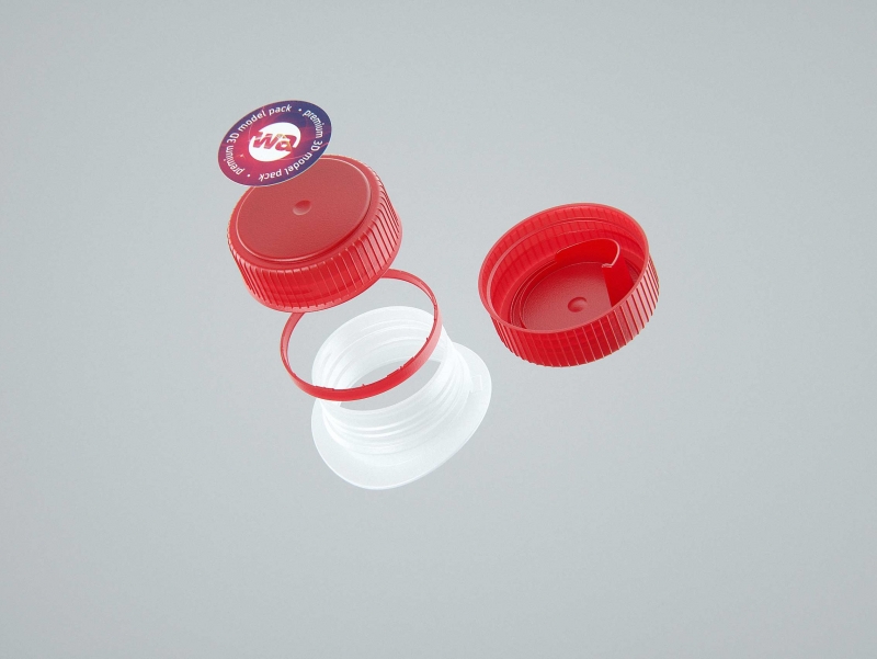 Elopak Pure-Pak Diamond-Curve Aseptic 500ml premium packaging 3D model