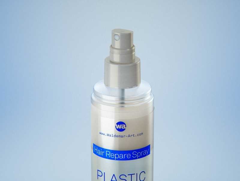 Hair repare spray plastic bottle 200ml packaging 3d model