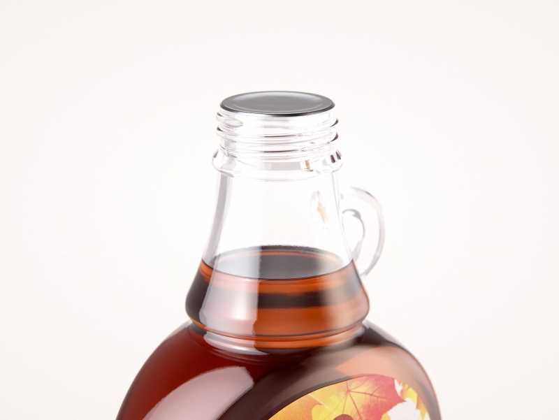 Maple Syrup Glass bottle 375ml 3D model pack (with a glass pattern)