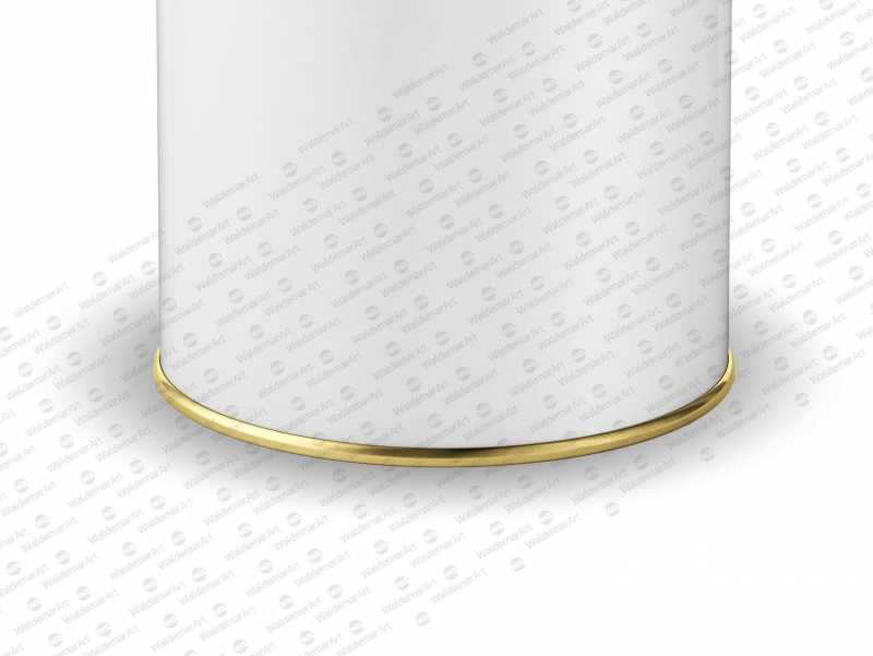Packaging Mockup of an Olive oil Metal Tin Rounded Can 1.5Le with Closed Cap