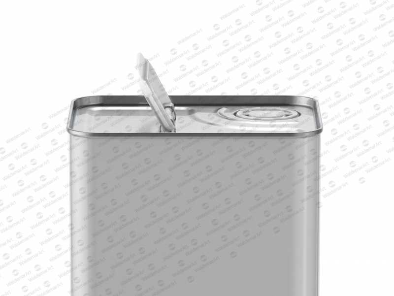 Olive Oil Metal Can 3Le Packaging Mockup Front View