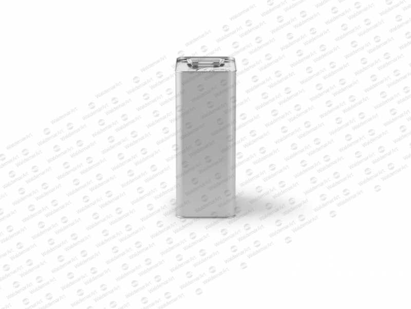 Packaging Mockup of an Olive Oil Metal Can 3Le Side View