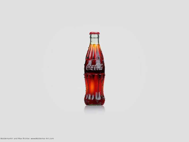 Free 3D Model and Scene of Coca-Cola bottle (Vray for C4D)