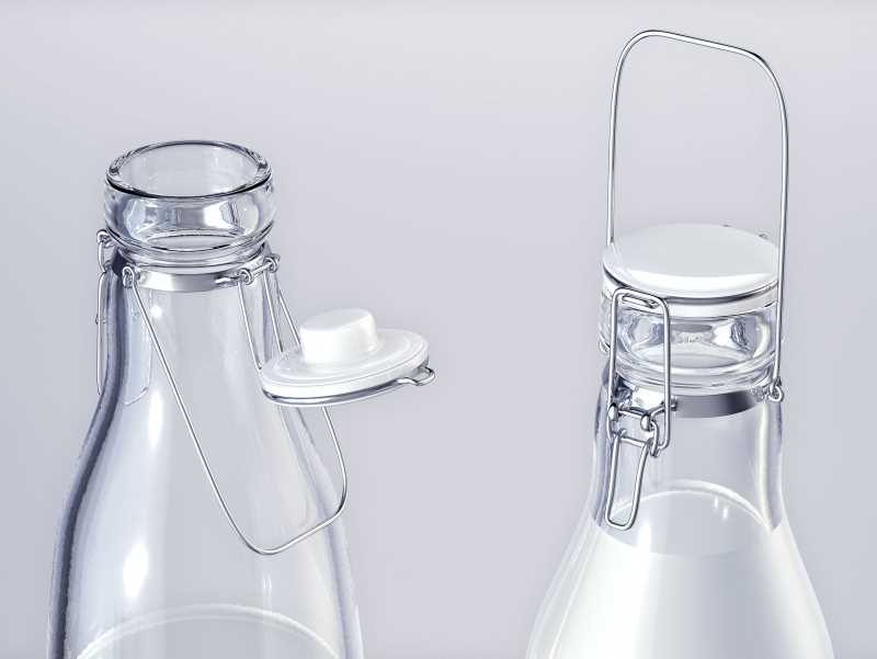 Milky-Wilky - packaging 3d model of a bottle for a milk