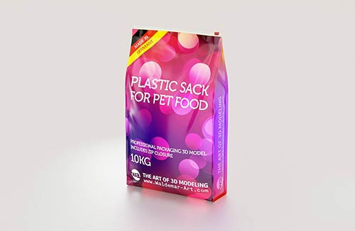 Vanille Dessert Plastic Bucket 800g premium packaging 3D model