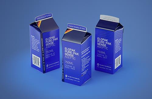 Ground Coffee Bag 200g packaging 3d model