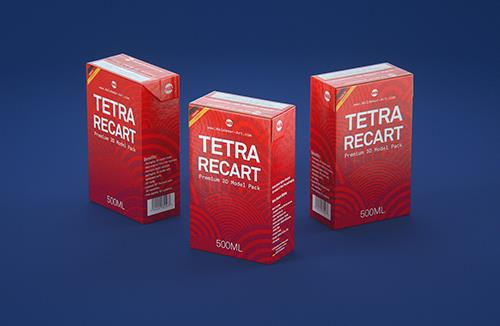 3D model pak of the Tetra Pack Top Base 1000ml with Orinoco S38 closer