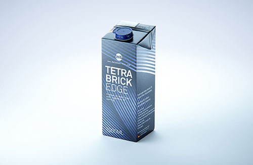 SIG combiBloc Compact 200ml with perforation, straw hole and no opening packaging 3D model