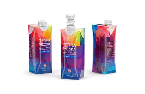 Tetra Pack Stello EDGE 1000ml with WingCap 30 packaging 3D model