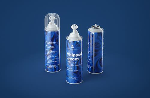 Hair Spray Metal Bottle 250ml packaging 3d model