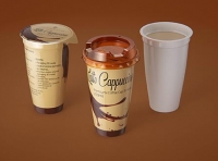 Latte Cappuccino Coffee Cup 250ml packaging 3D model