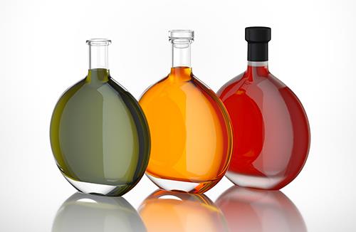 Solar - packaging 3d model of the glass bottle for various products
