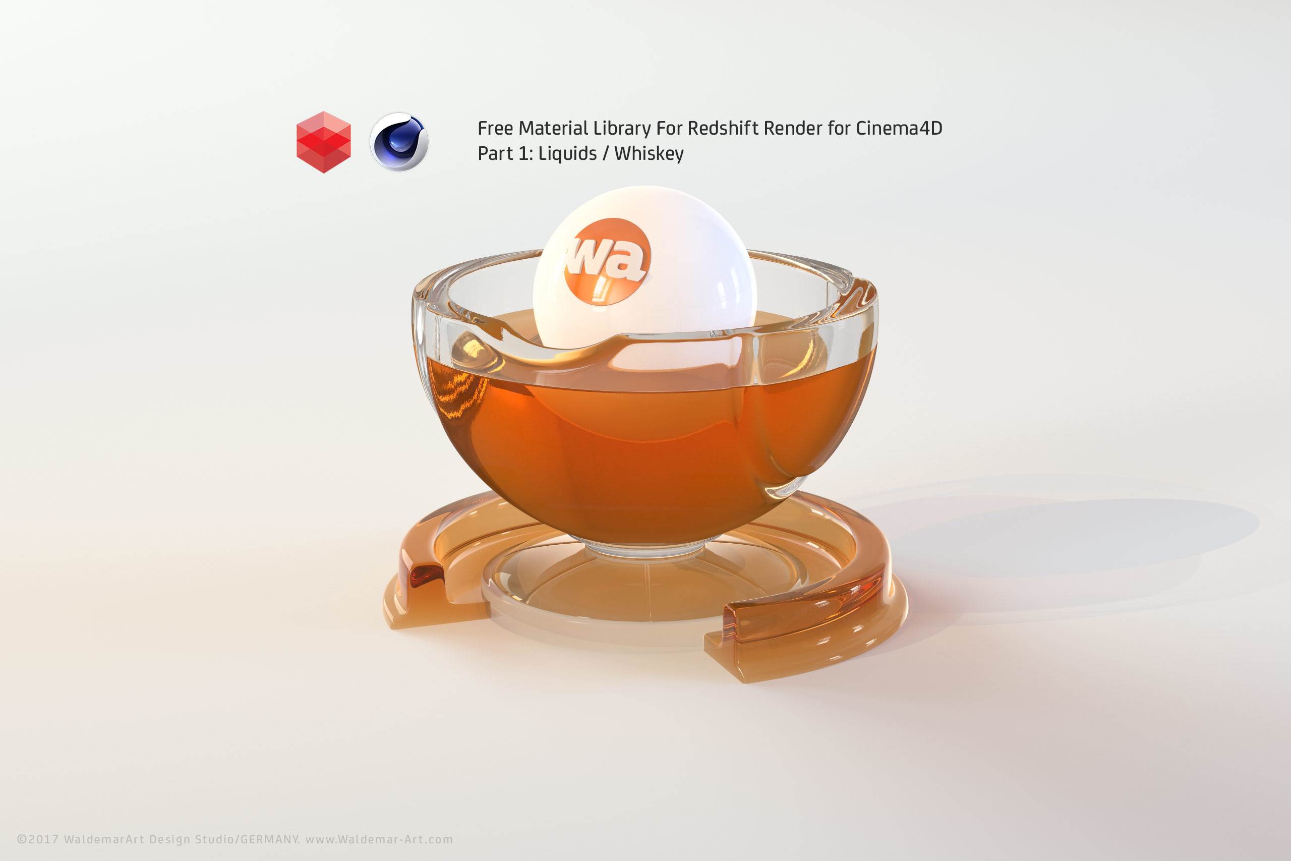 Free Redshift Material Pack/Library for Cinema 4D - Part 1 - Liquids