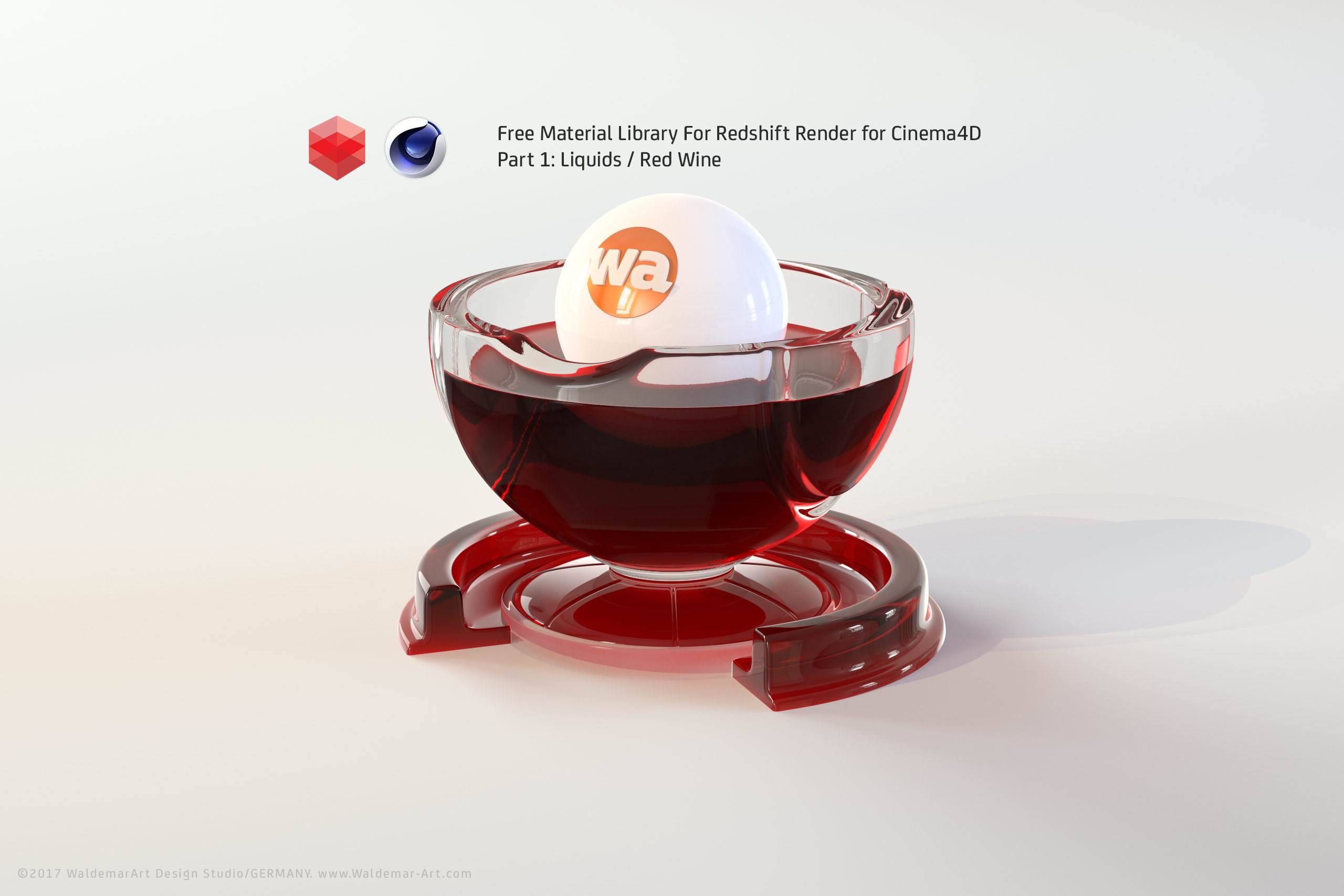 Free Redshift Material Pack/Library for Cinema 4D - Part 1 - Liquids