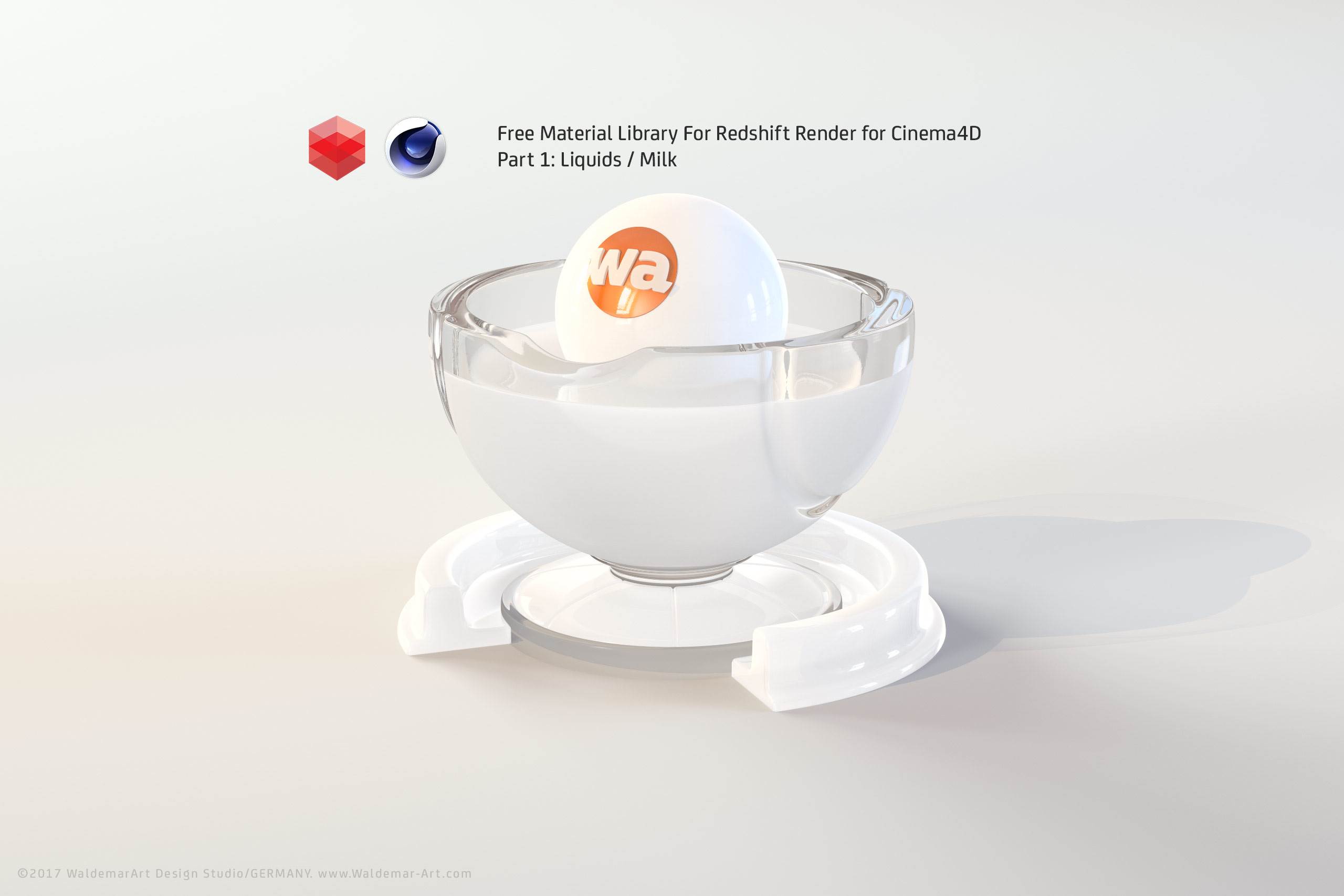 Free Redshift Material Pack/Library for Cinema 4D - Part 1 - Liquids