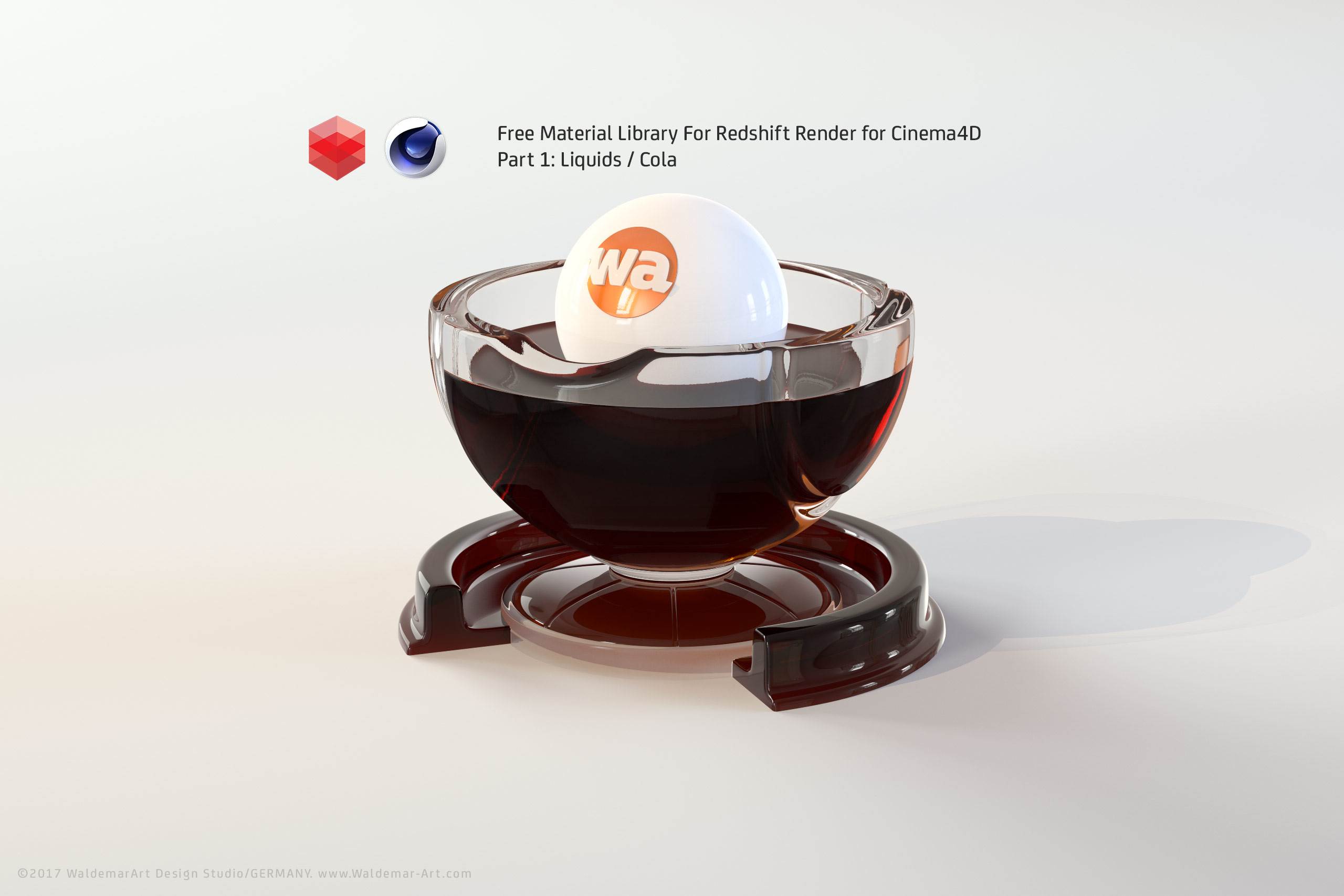 Free Redshift Material Pack/Library for Cinema 4D - Part 1 - Liquids