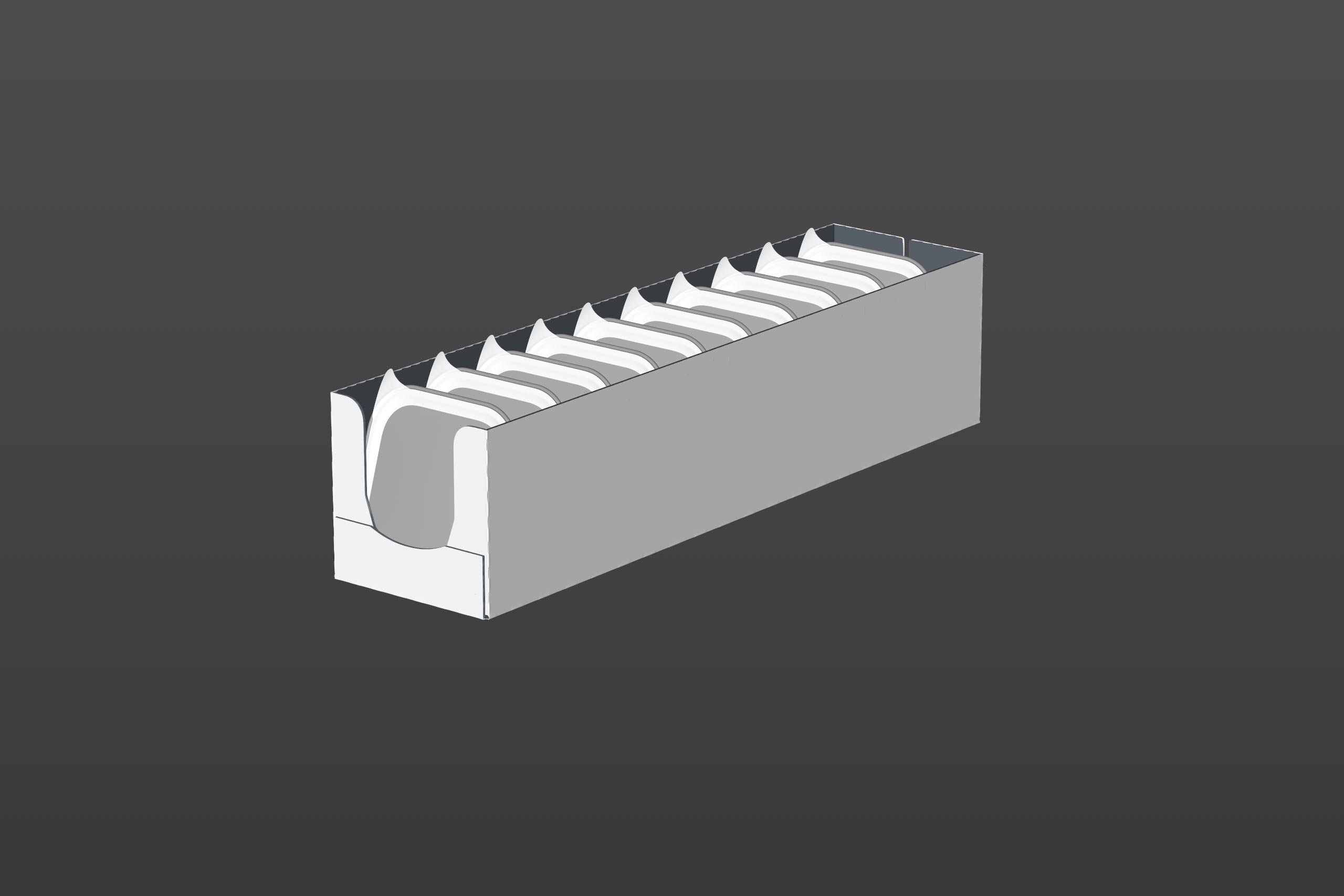 Premium 3D model of cardboard multi-pack packaging for 10x150g aluminum trays of pet food