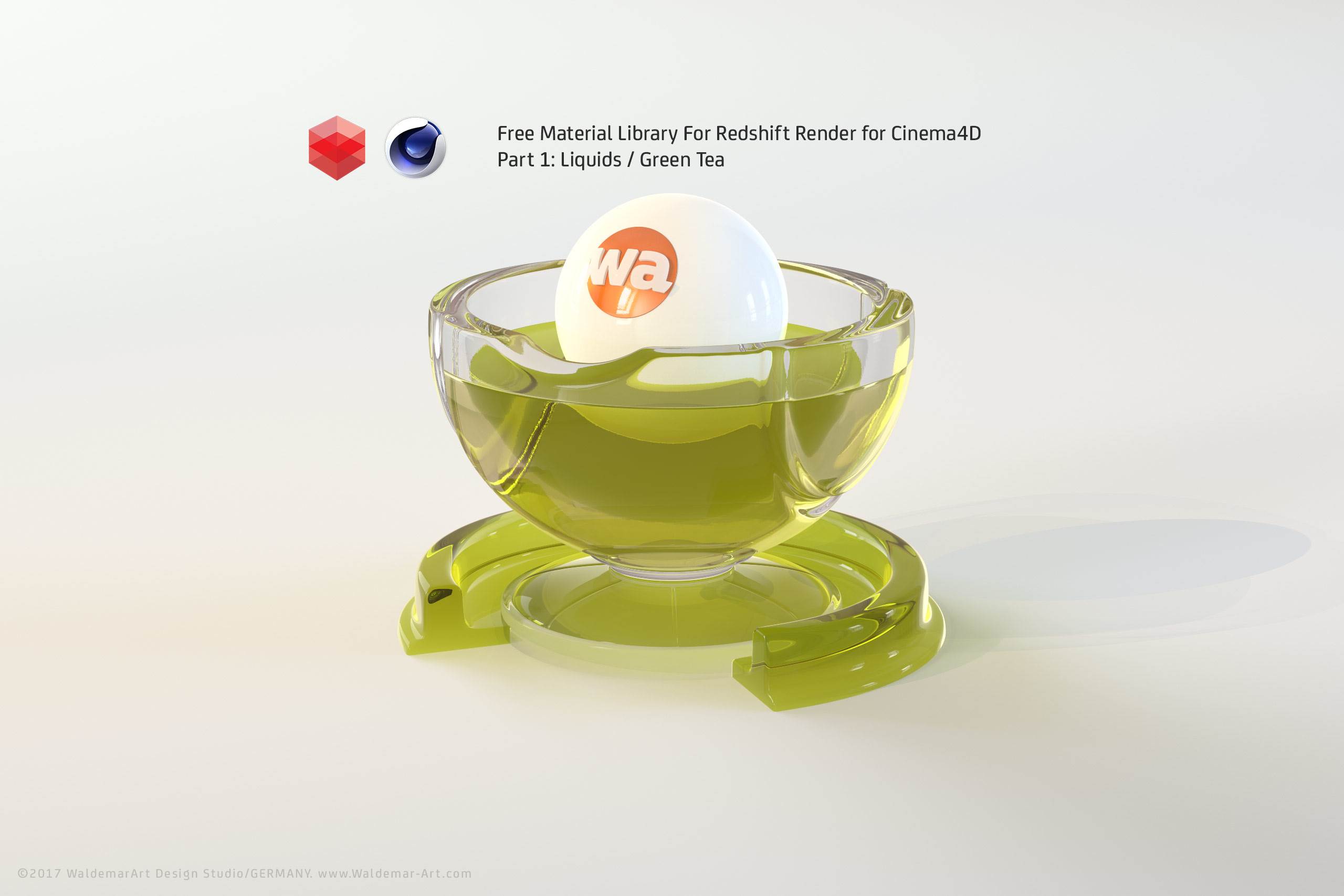 Free Redshift Material Pack/Library for Cinema 4D - Part 1 - Liquids