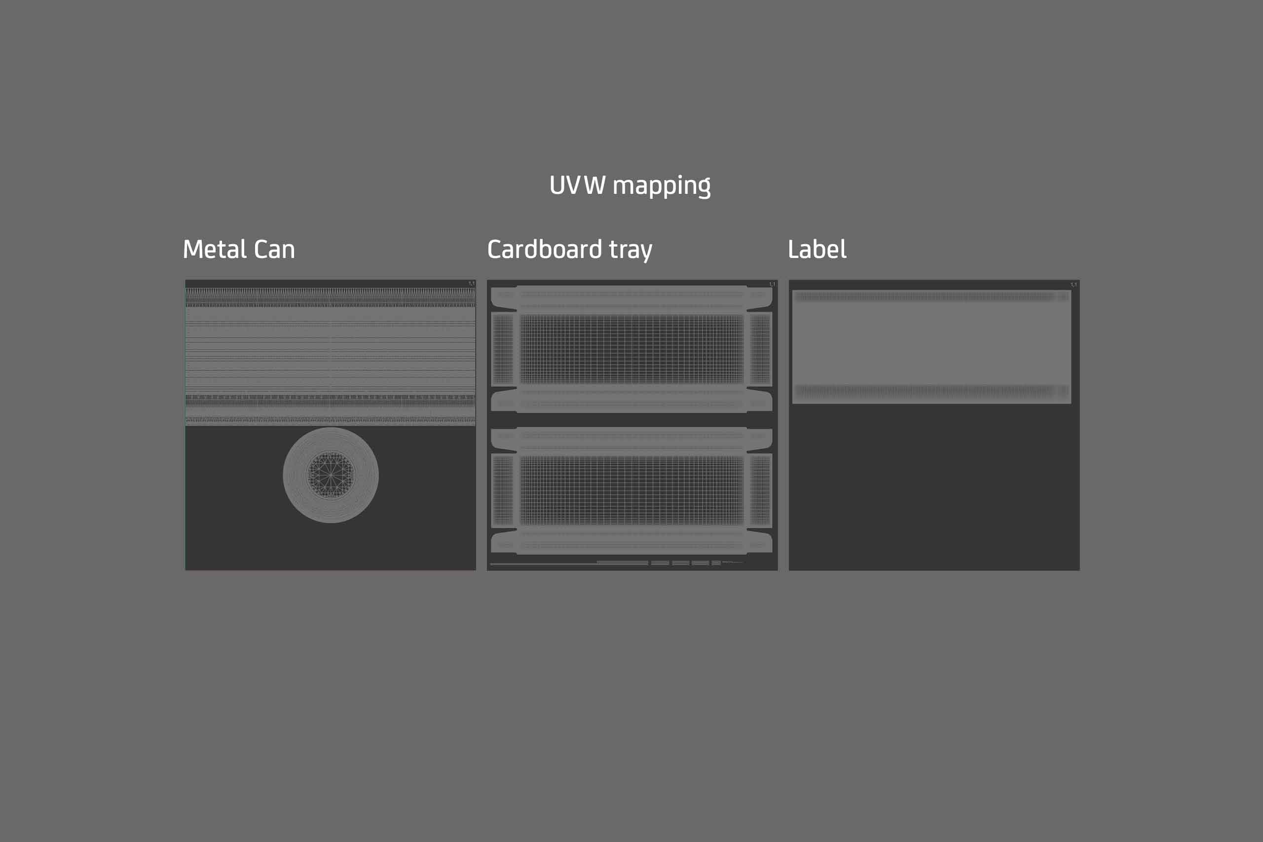 Premium 3D model of cardboard multi-pack packaging for 12x400g metal cans of pet food  