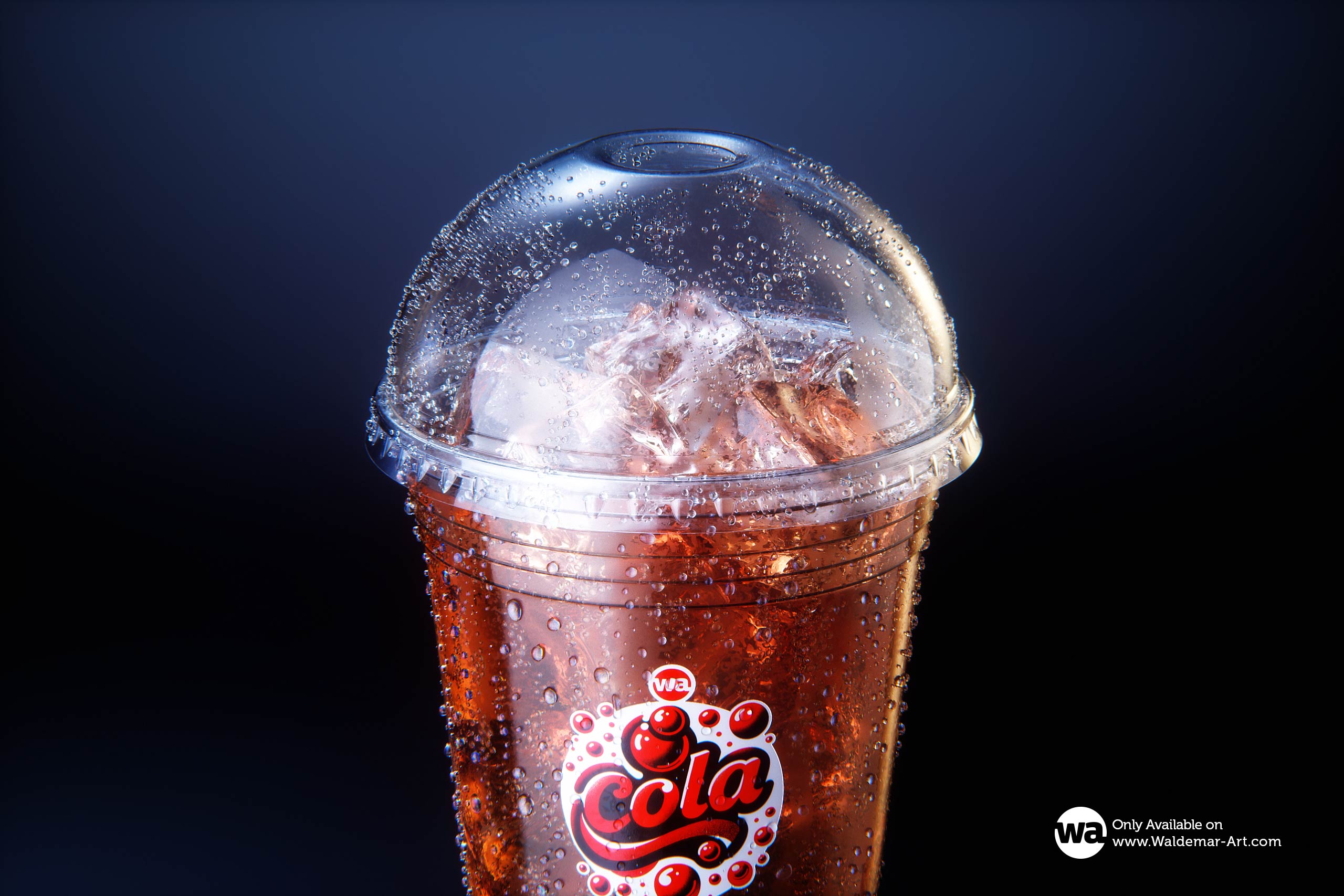 Plastic Cup with a DOME lid 3D model