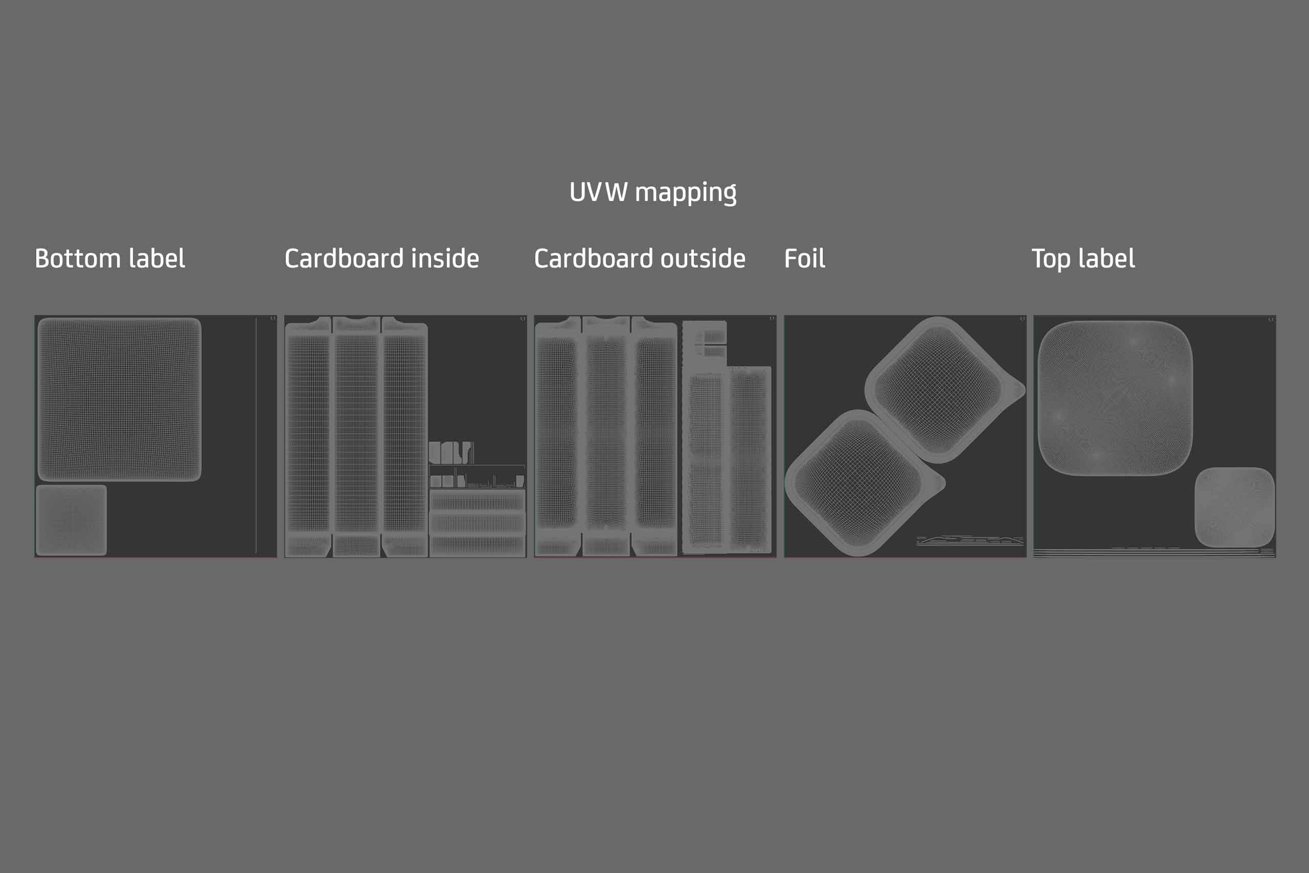 Cardboard multi-pack packaging for 16x100g aluminum trays of pet food premium 3d model
