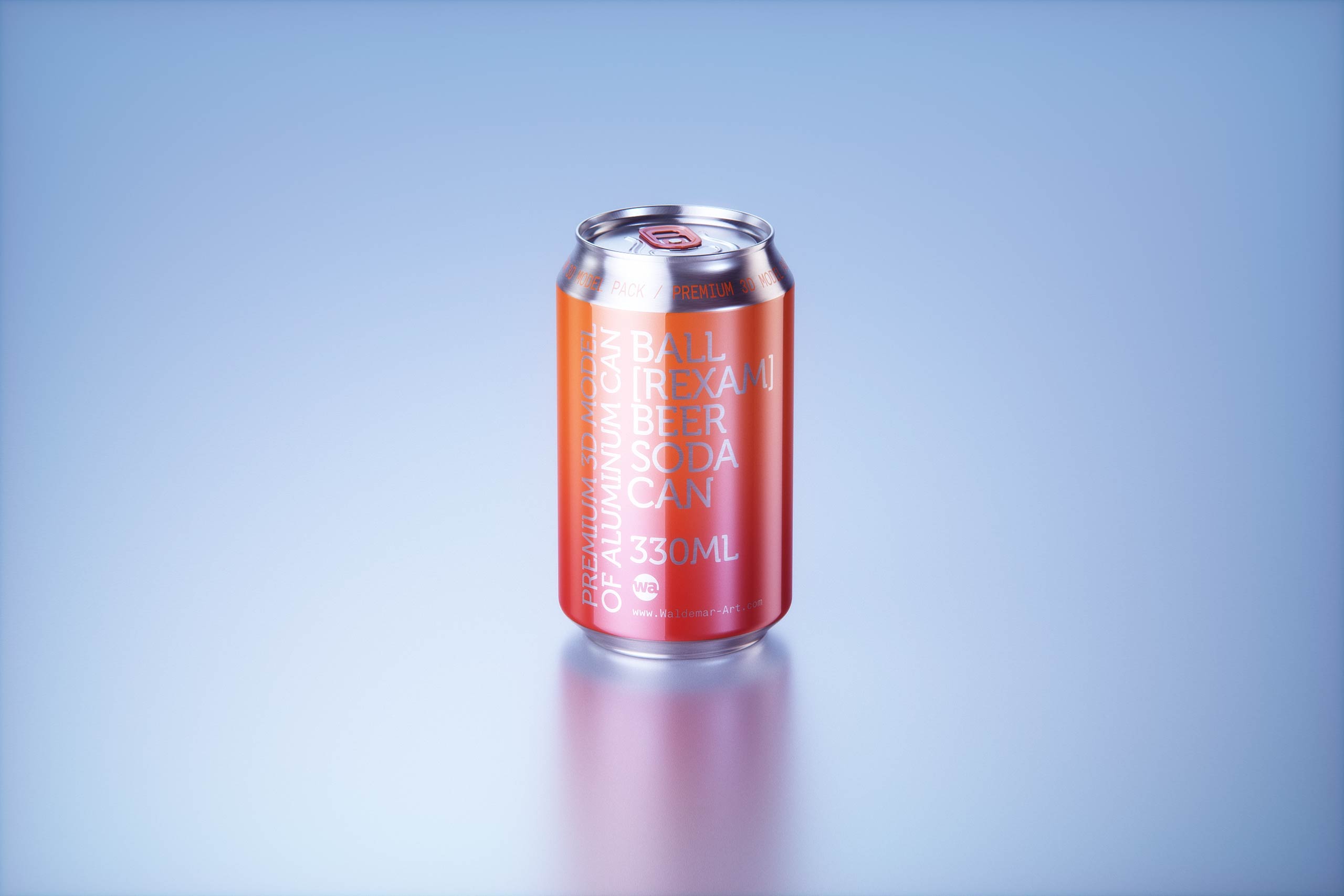 Multi-pack of 24x330ml Standard Beer/Soda Cans packed in cardboard and wrapped in shrink film premium packaging 3d model