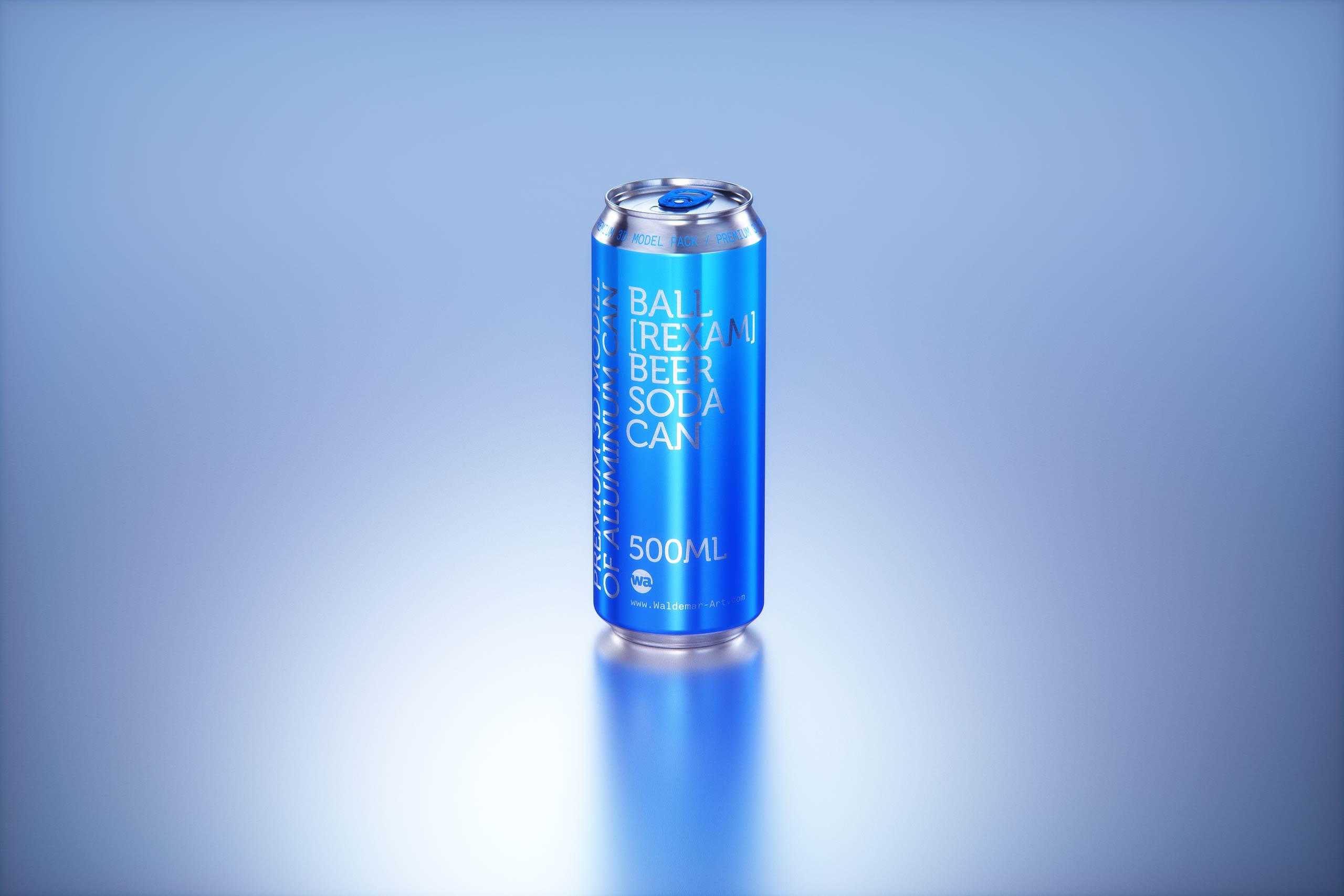 Premium Multi-pack Packaging 3D model with 4 Sets of 6x500ml Standard Cans Each, Wrapped in Shrink Film and Packed in Cardboard