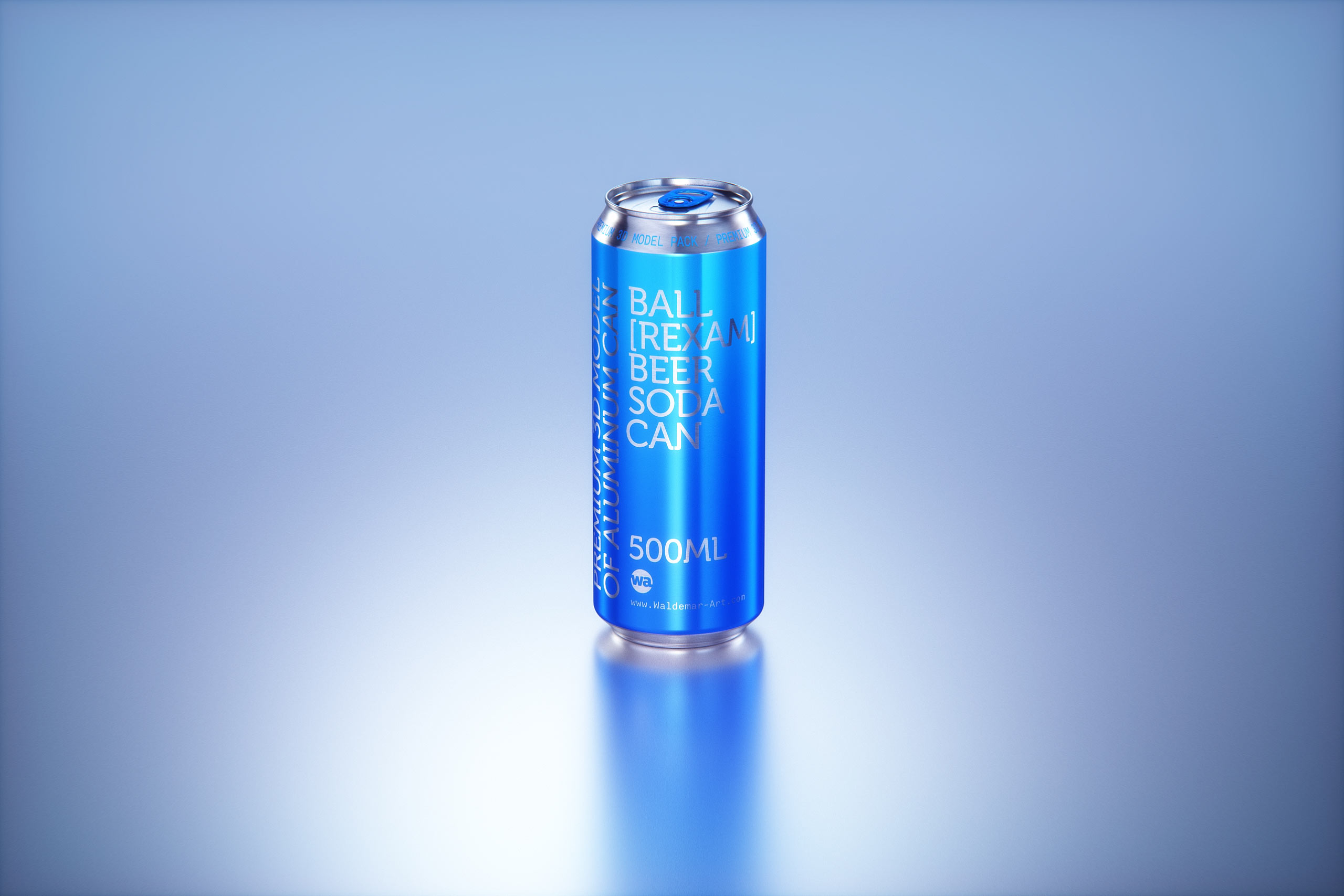 Multi-pack of 24x500ml Standard Beer/Soda Cans packed in cardboard and wrapped in shrink film premium packaging 3d model