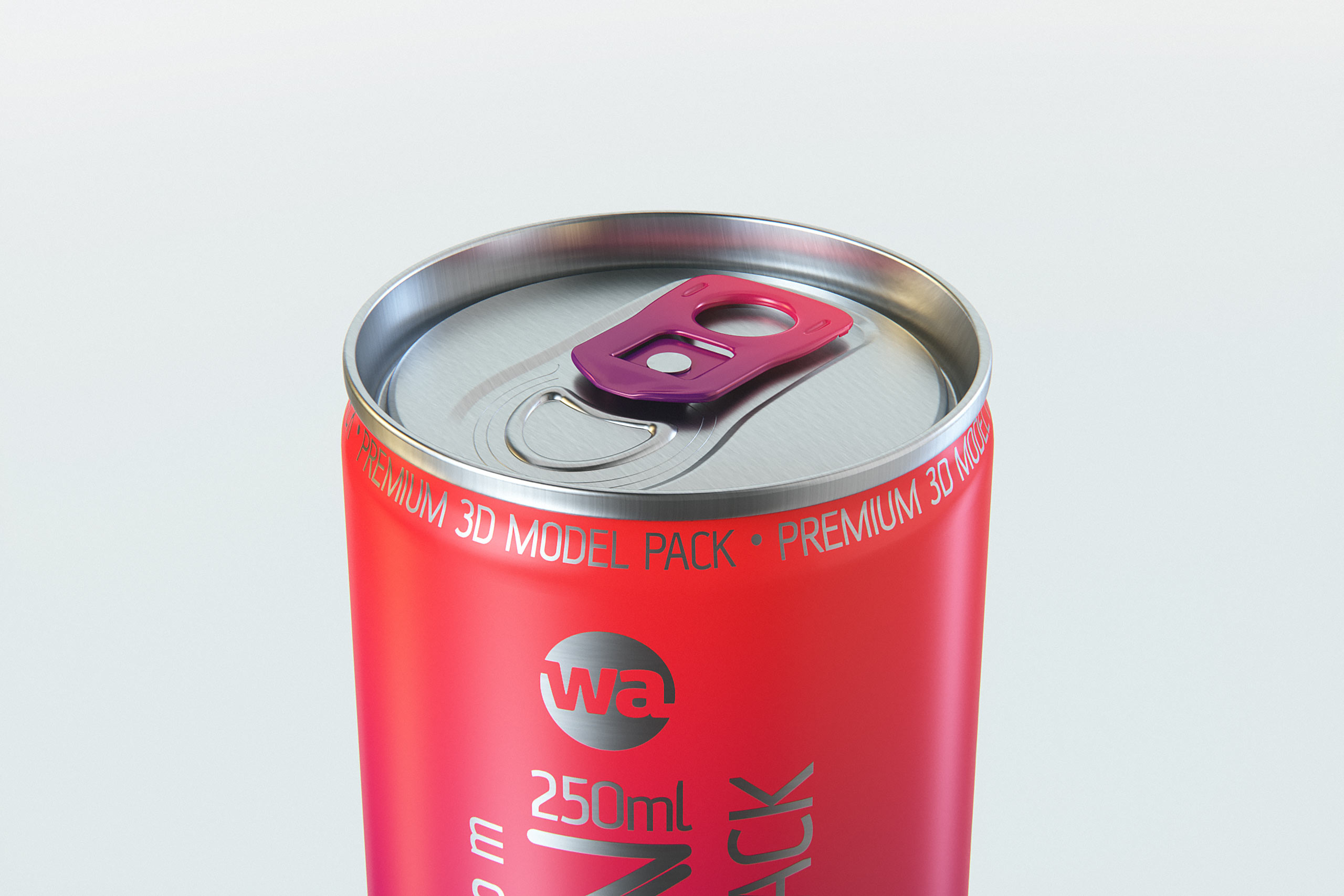 250ml Ball (Rexam) Slim Soda Can packaging 3D model