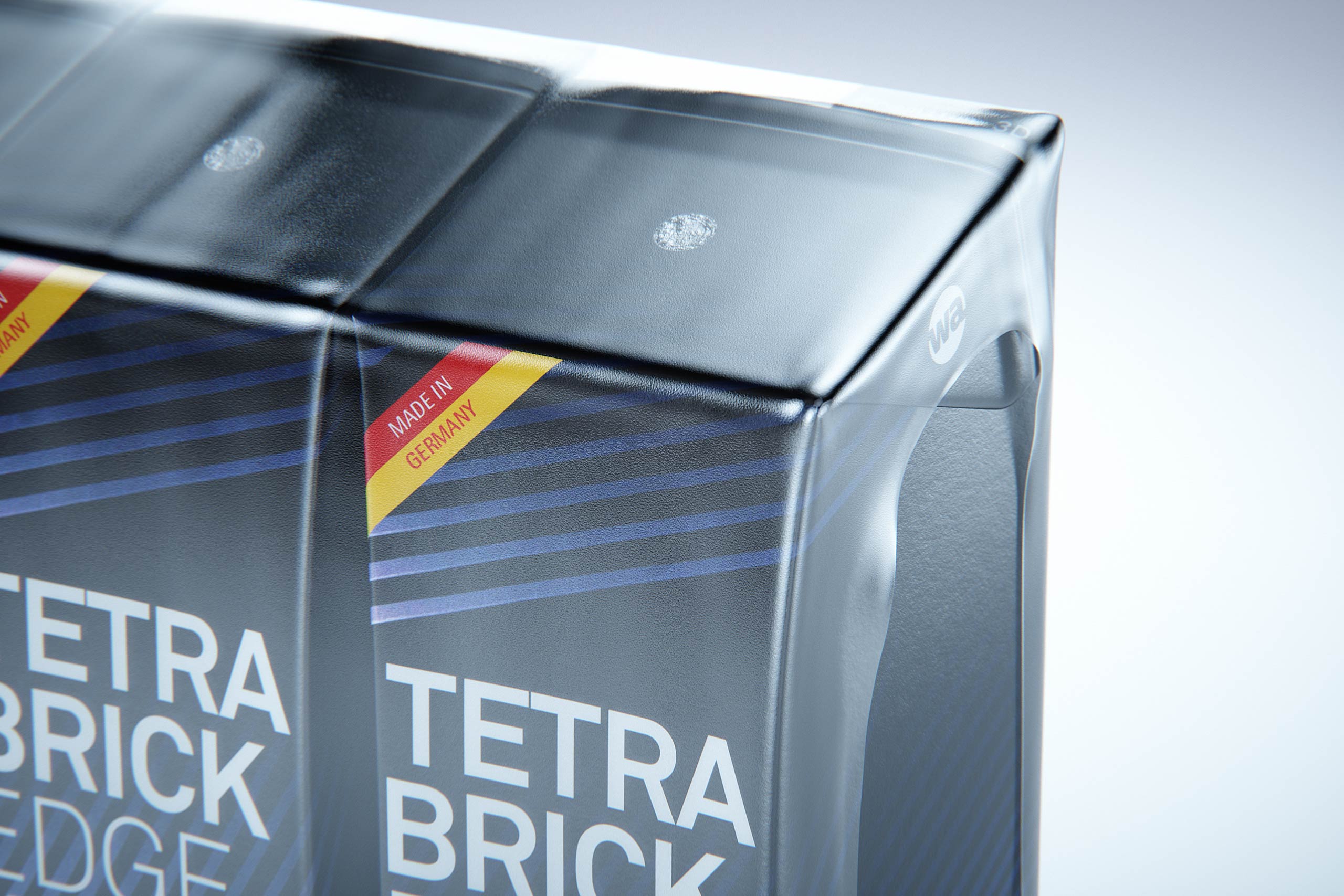 Premium 3D Model of 3x250ml Tetra Brik Edge Cartons in Shrink Film Wrap