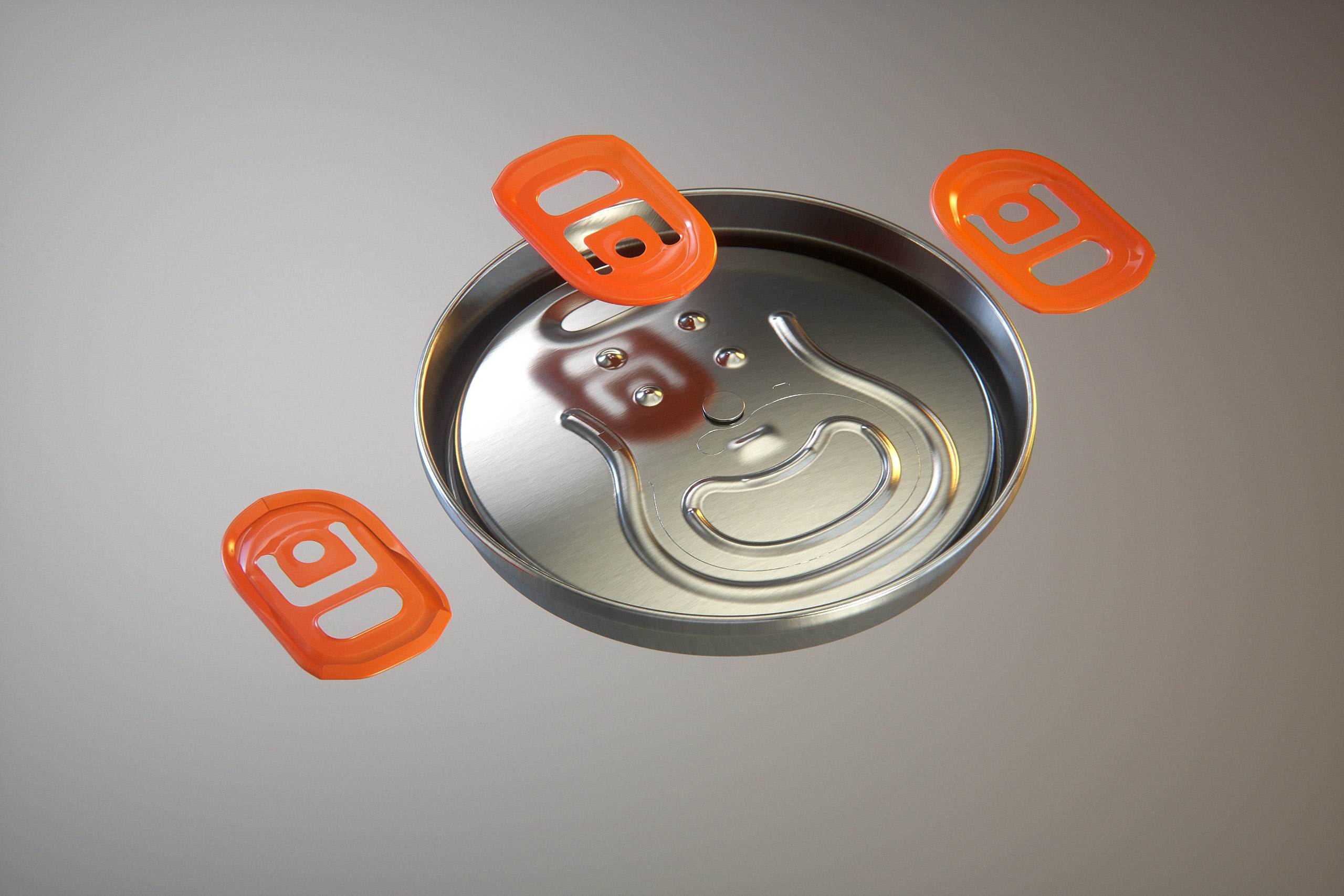 Premium packaging 3D Model of 4x330ml Sleek Soda Cans in Smooth Shrink Film Wrap