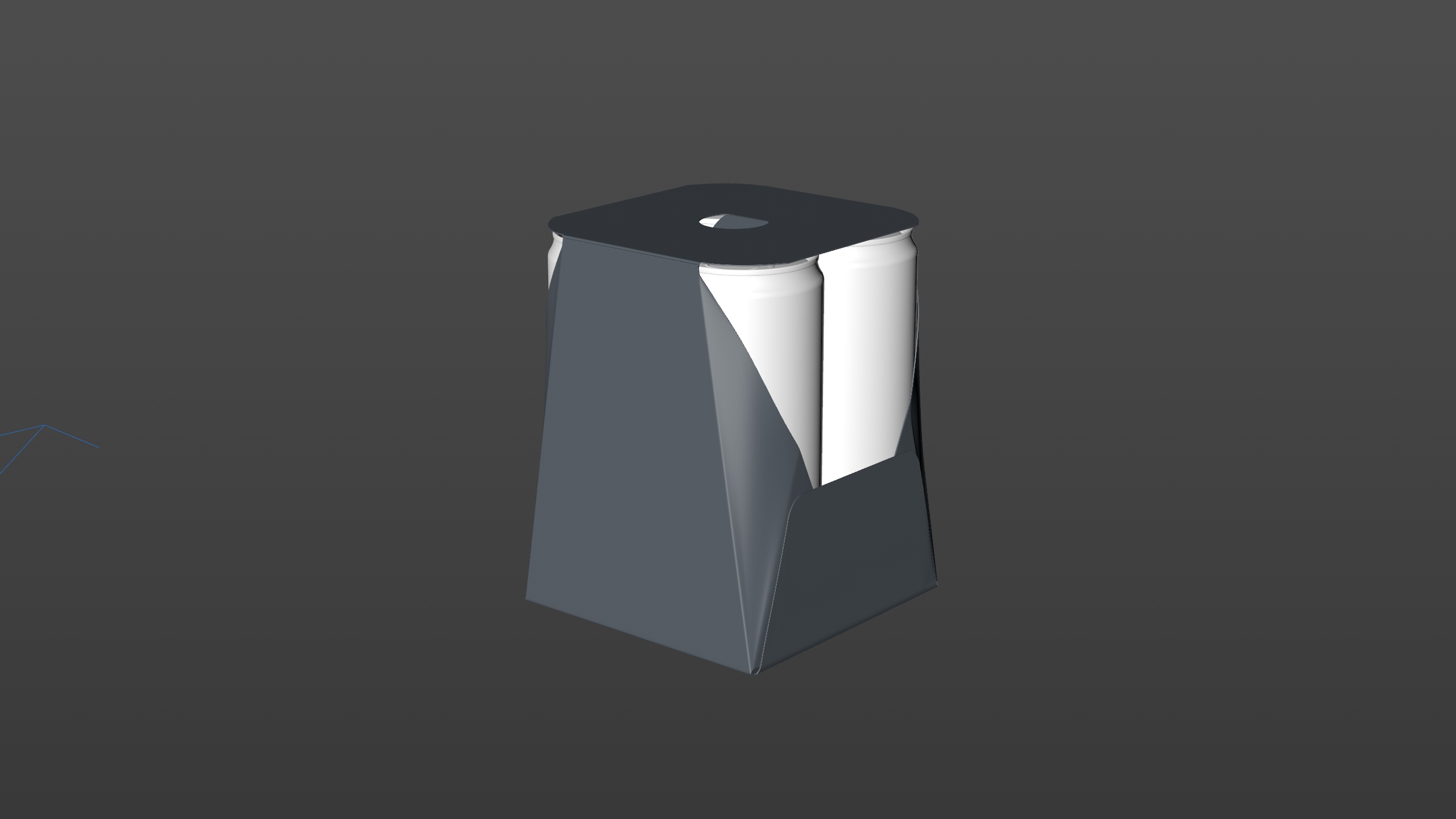 Premium Packaging 3D Model of carton package for 4x330ml Sleek Soda Can