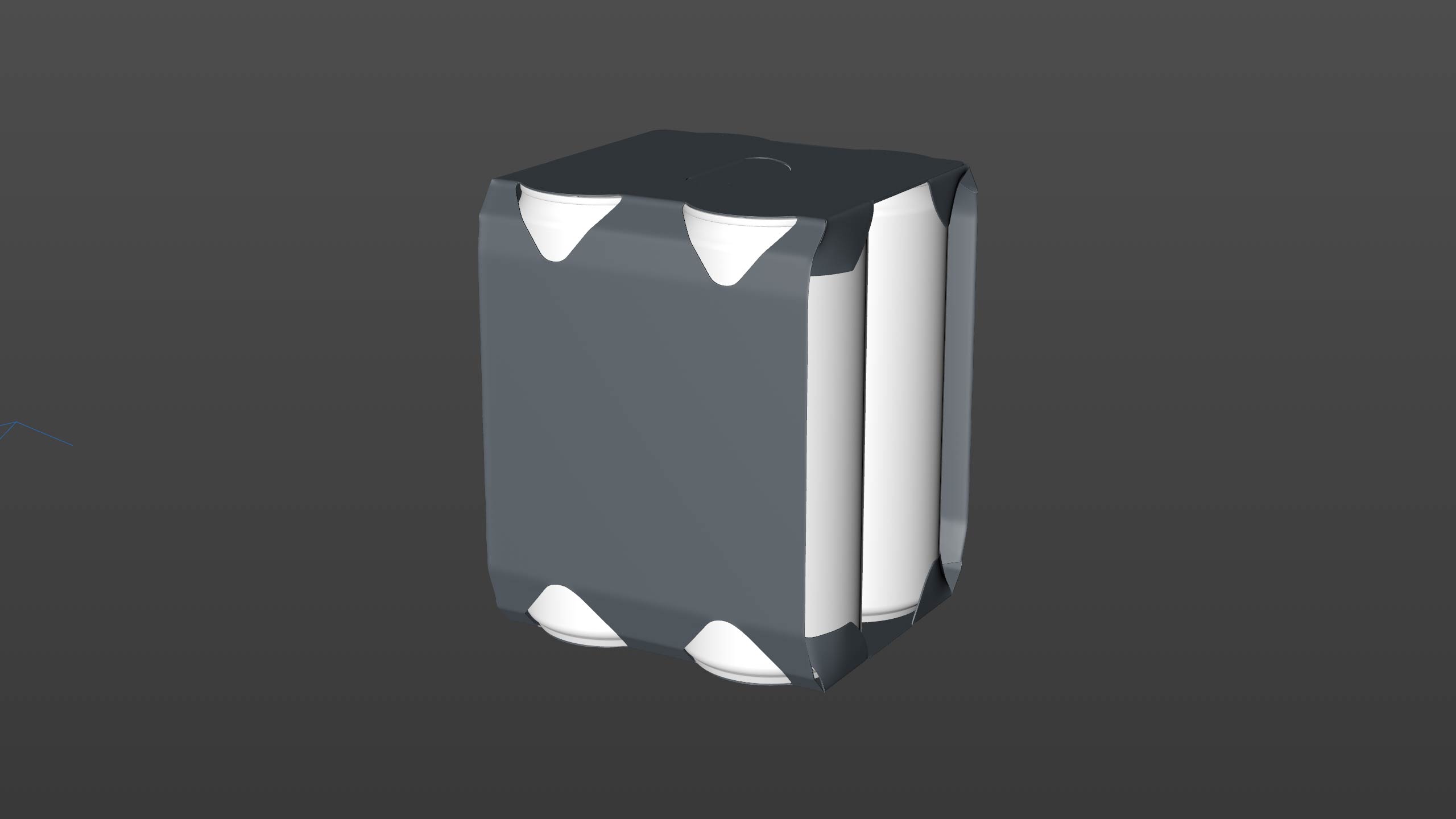 Premium Packaging 3D Model of carton box for 4x330ml Sleek Soda Can