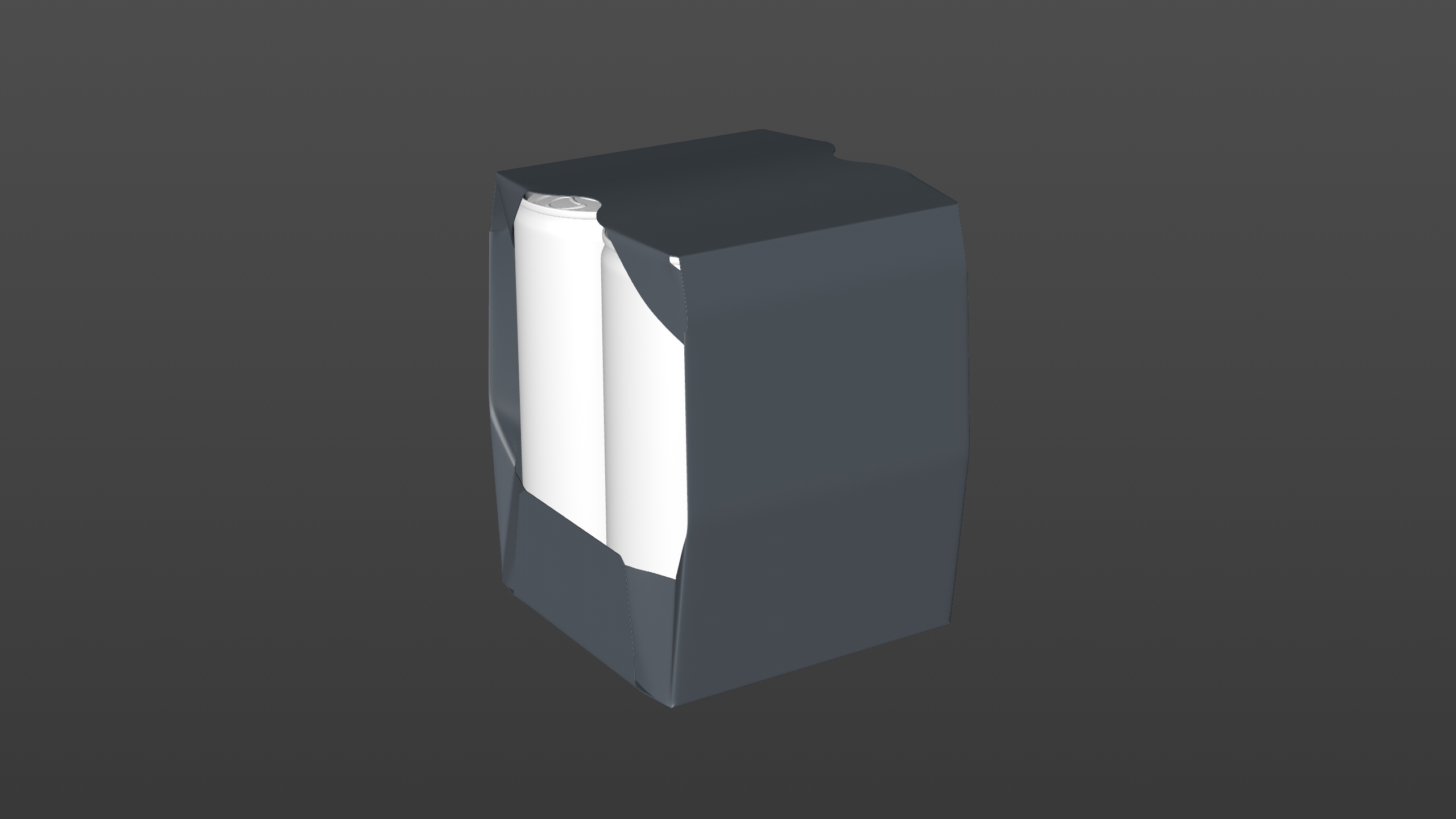 Premium Packaging 3D Model of carton package for 4x250ml Slim Soda Can  