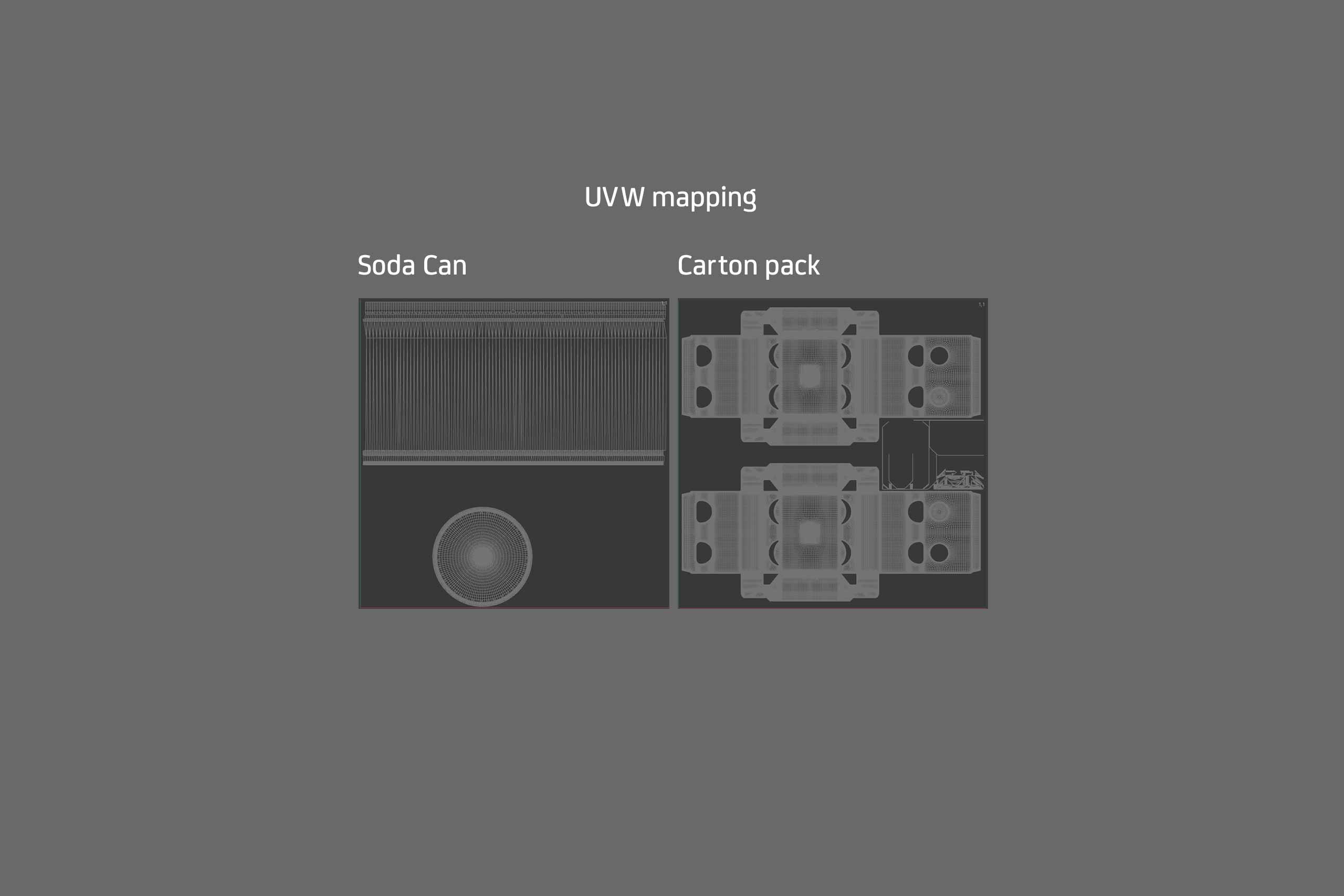 Premium Carton 3D packaging Model for 4x330ml Standard Beer/Soda Cans
