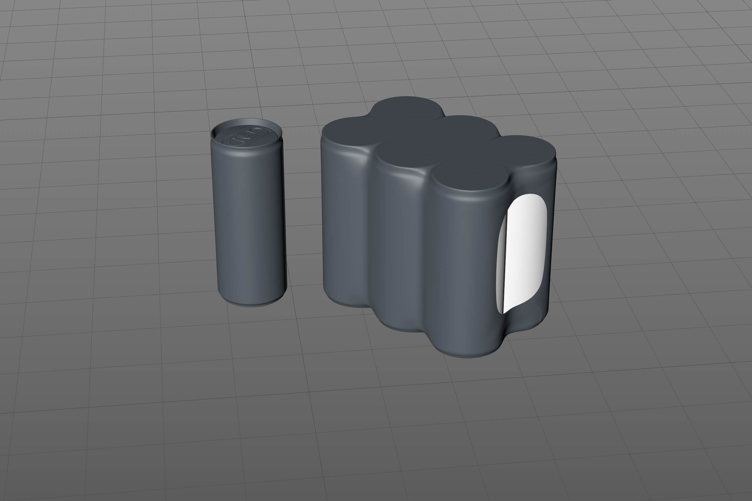 Premium 3D Model of 6x250ml Slim Soda Cans in Shrink Film Wrap