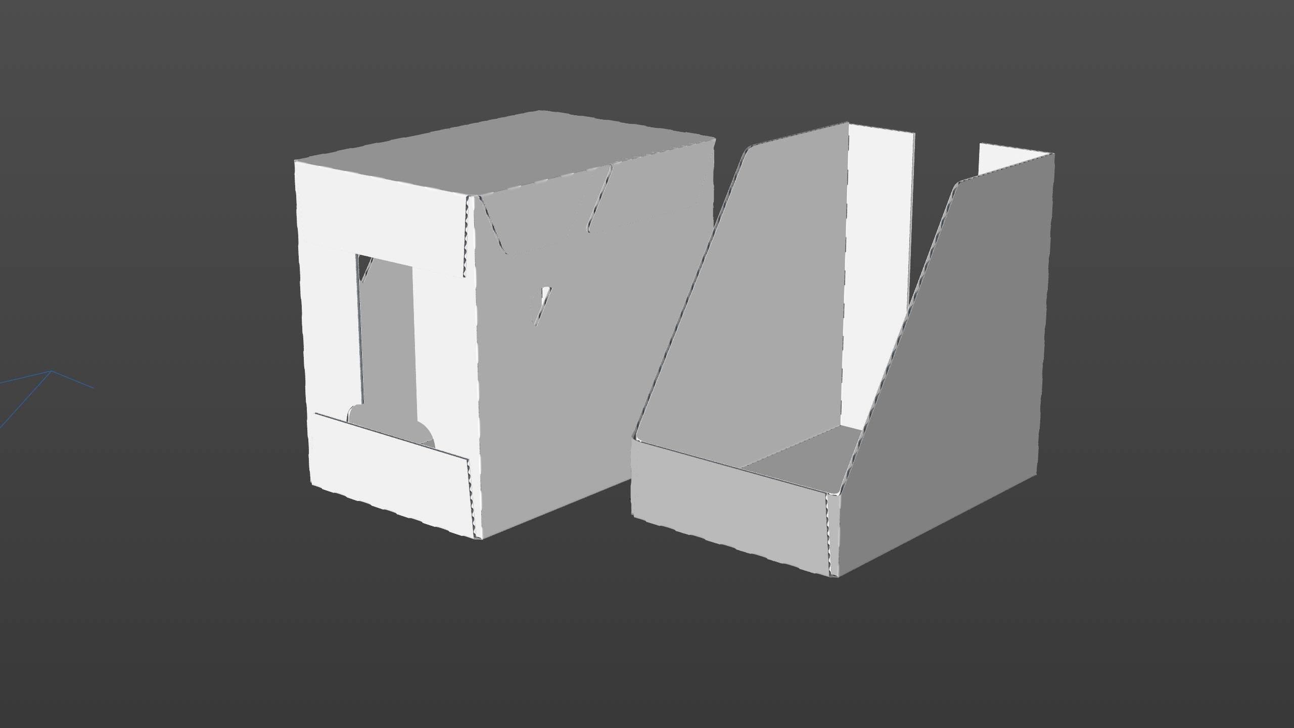 Premium Packaging 3D Model of corrugated cardboard box for 6x1000ml Tetra Brick Edge