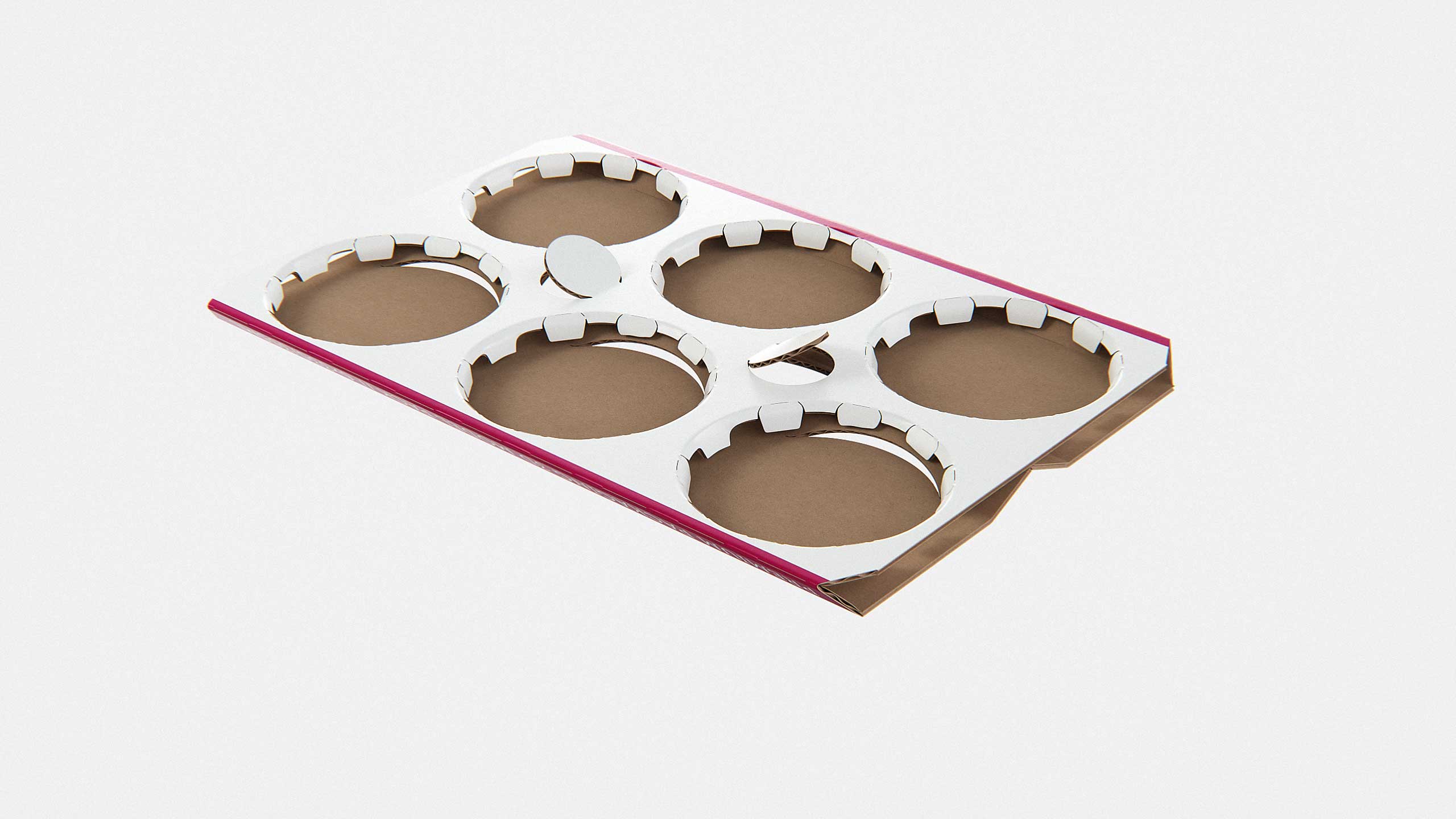 Premium Packaging 3D Model of cardboard holder for 6x330/355ml Standard Soda/Beer Can  