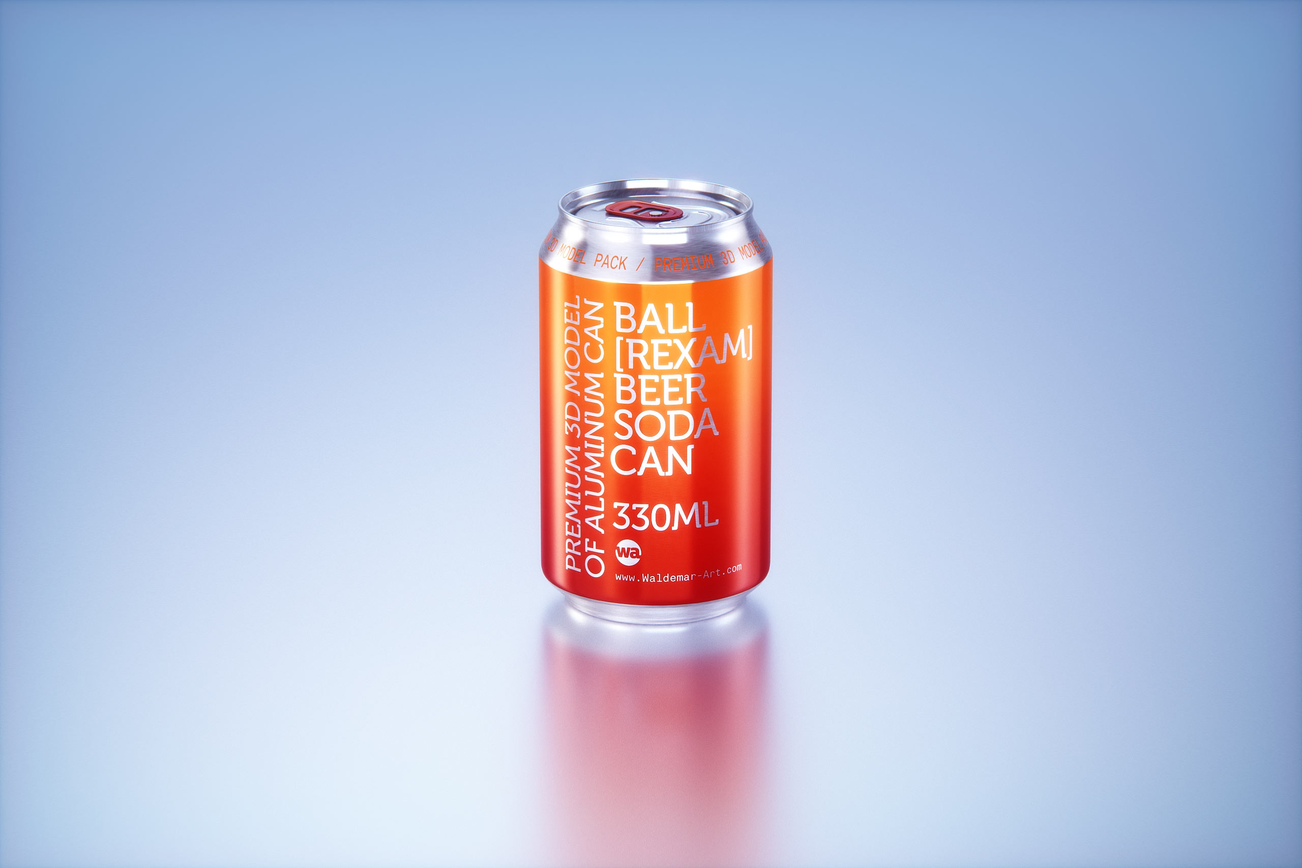 Shrink Film Multi-Pack Packaging for 6x330ml Standard Beer Cans Premium 3D model