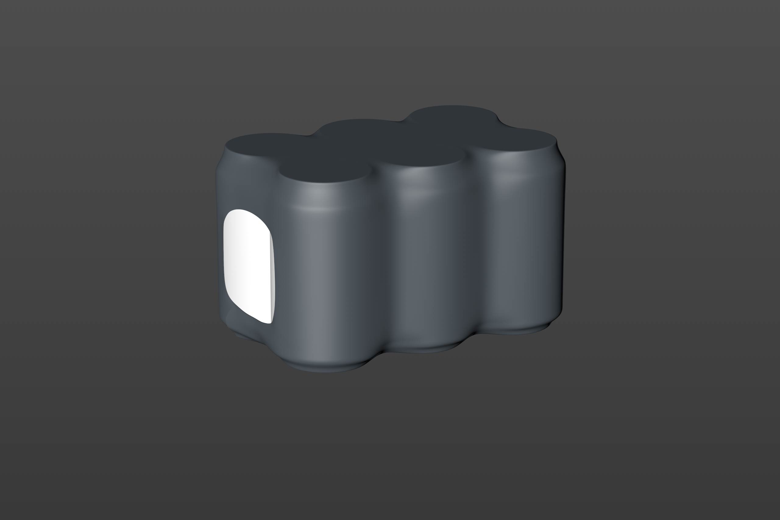 Shrink Film Multi-Pack Packaging for 6x330ml Standard Beer Cans Premium 3D model