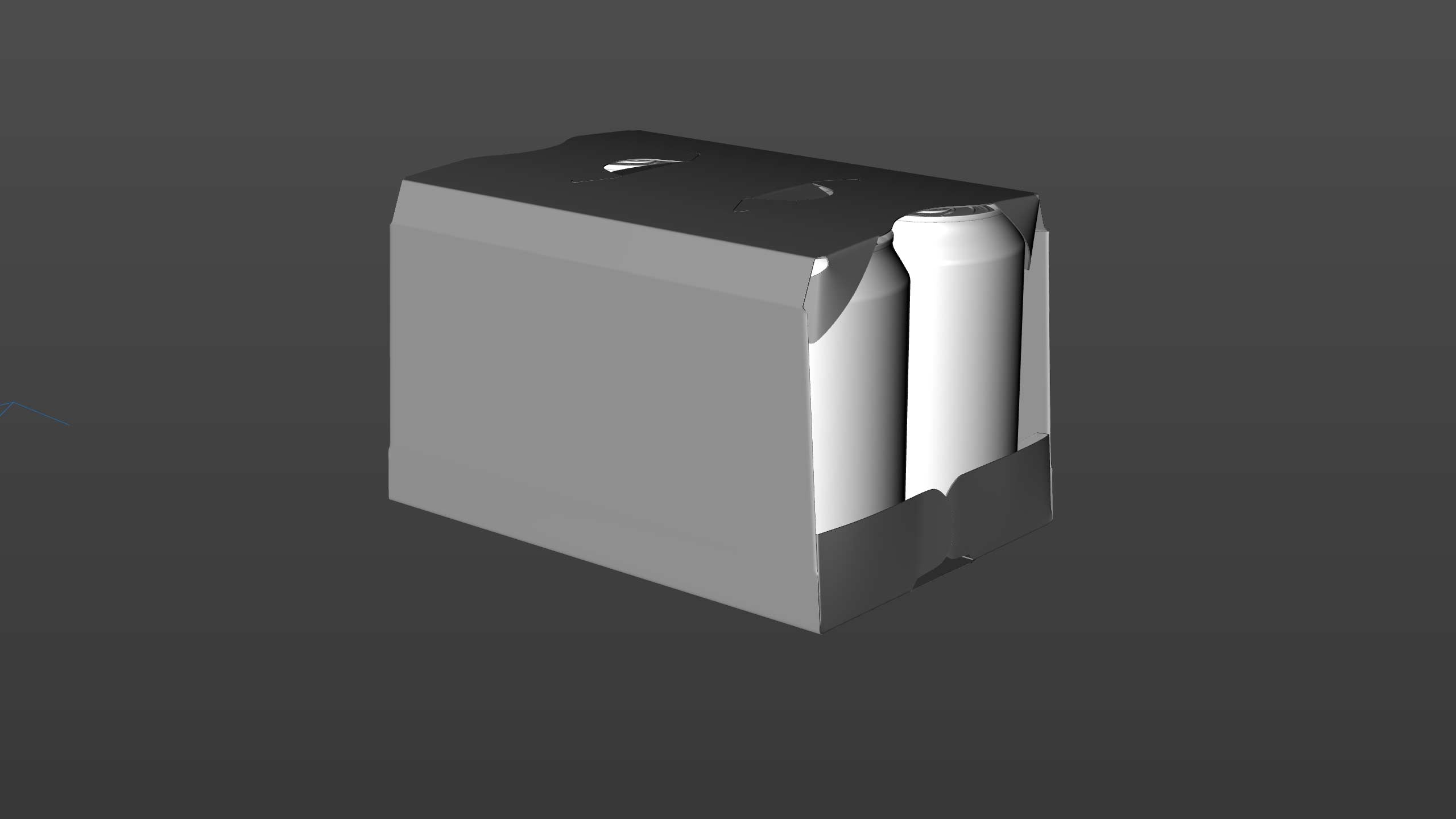 Premium Packaging 3D Model of carton package for 6x330ml Standard Beer/Soda Can