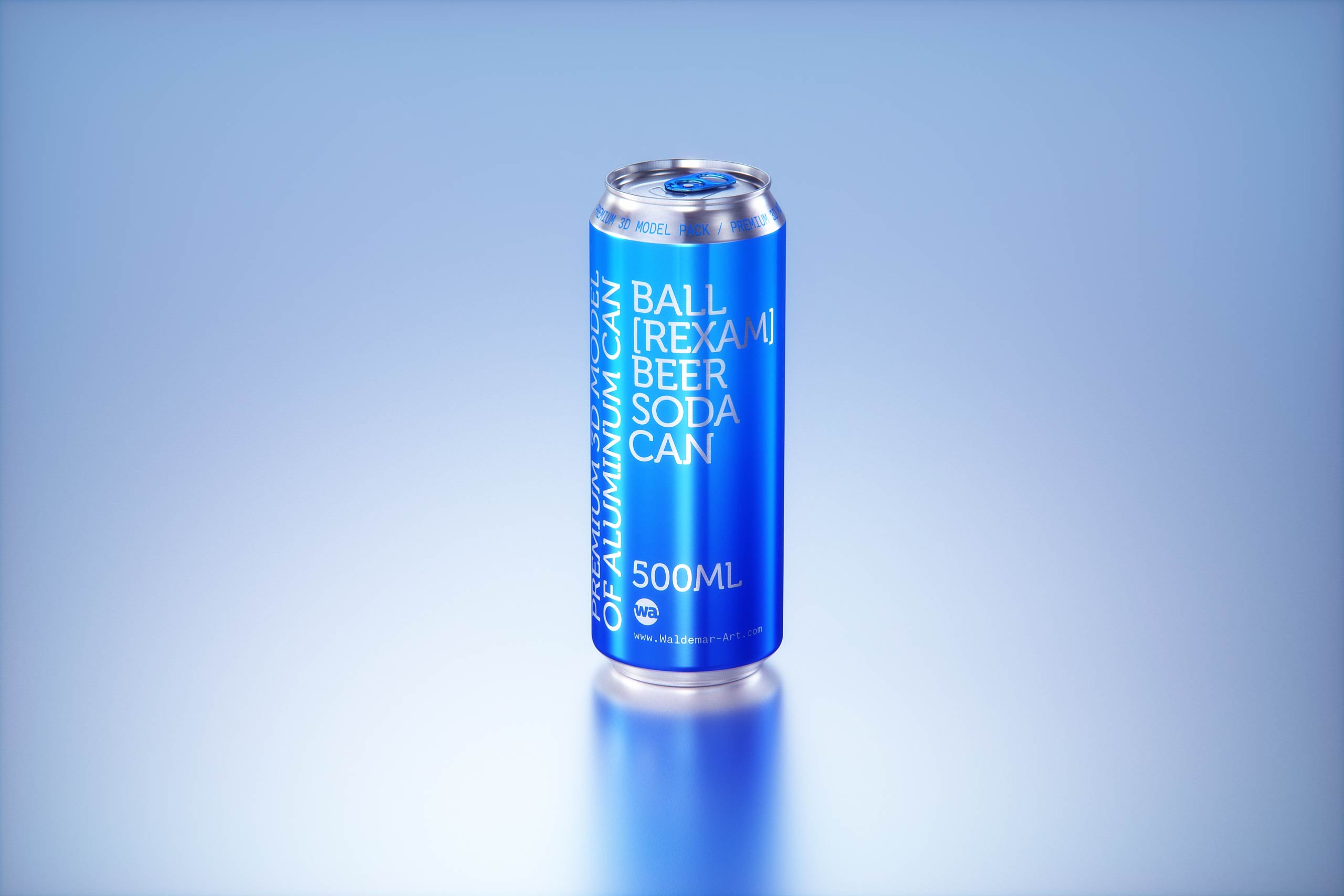 Shrink Film Multi-Pack Packaging for 6x500ml Standard Beer Cans Premium 3D model