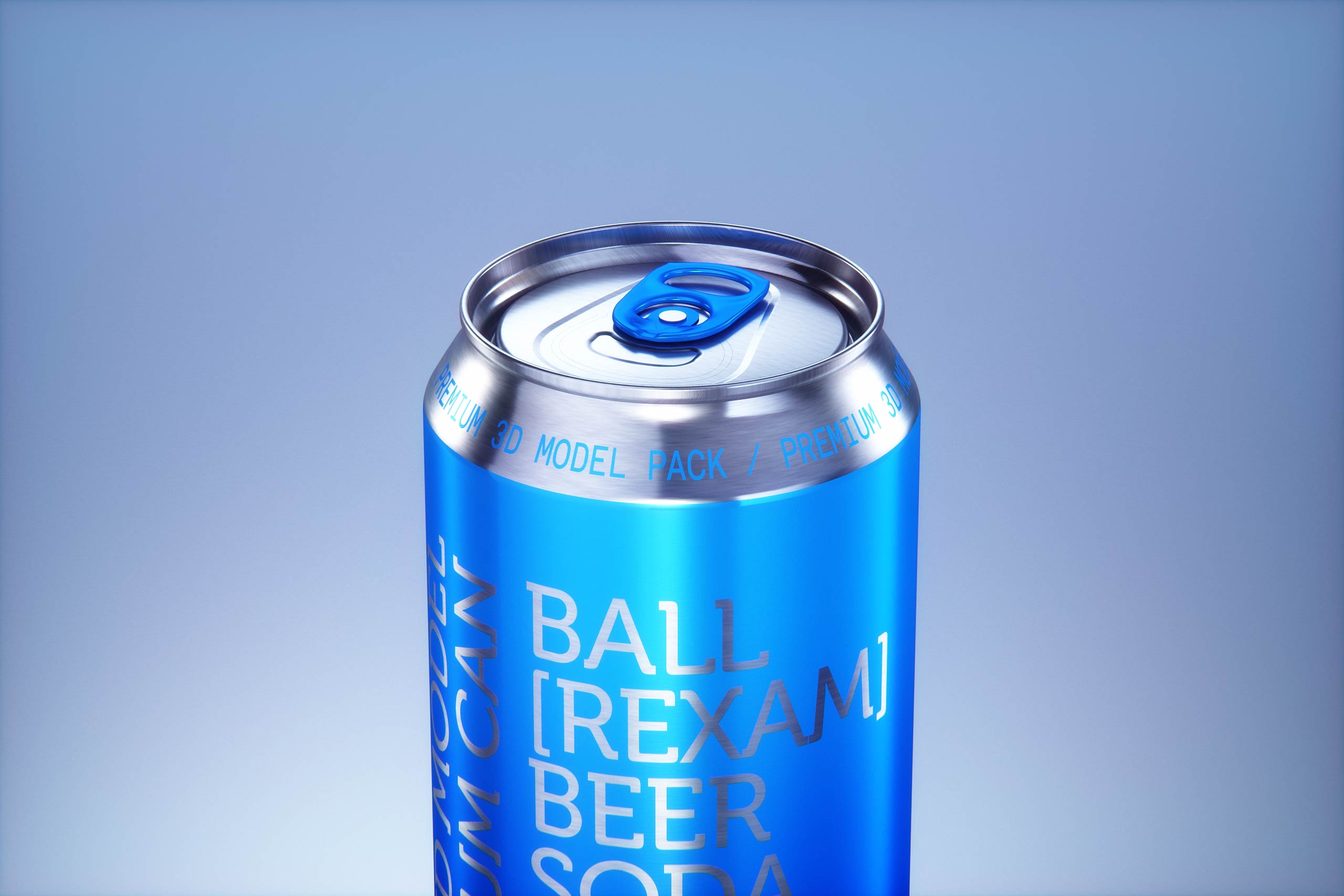 Shrink Film Multi-Pack Packaging for 6x500ml Standard Beer Cans Premium 3D model