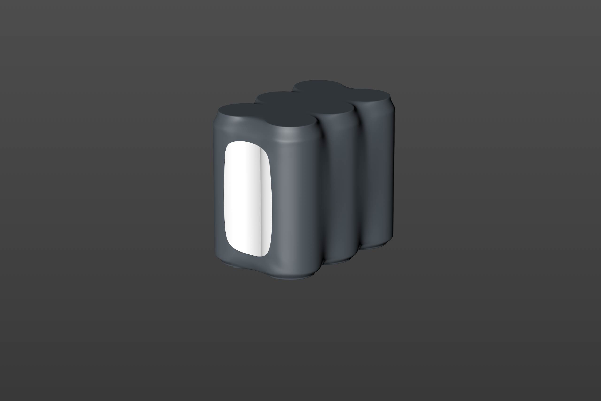 Shrink Film Multi-Pack Packaging for 6x500ml Standard Beer Cans Premium 3D model